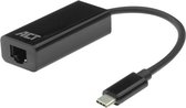 ACT USB C Ethernet Adapter - RJ45 Gigabit Ethernet 10/100/1000Mbps – Bekabeld internet voor Laptop - AC7335