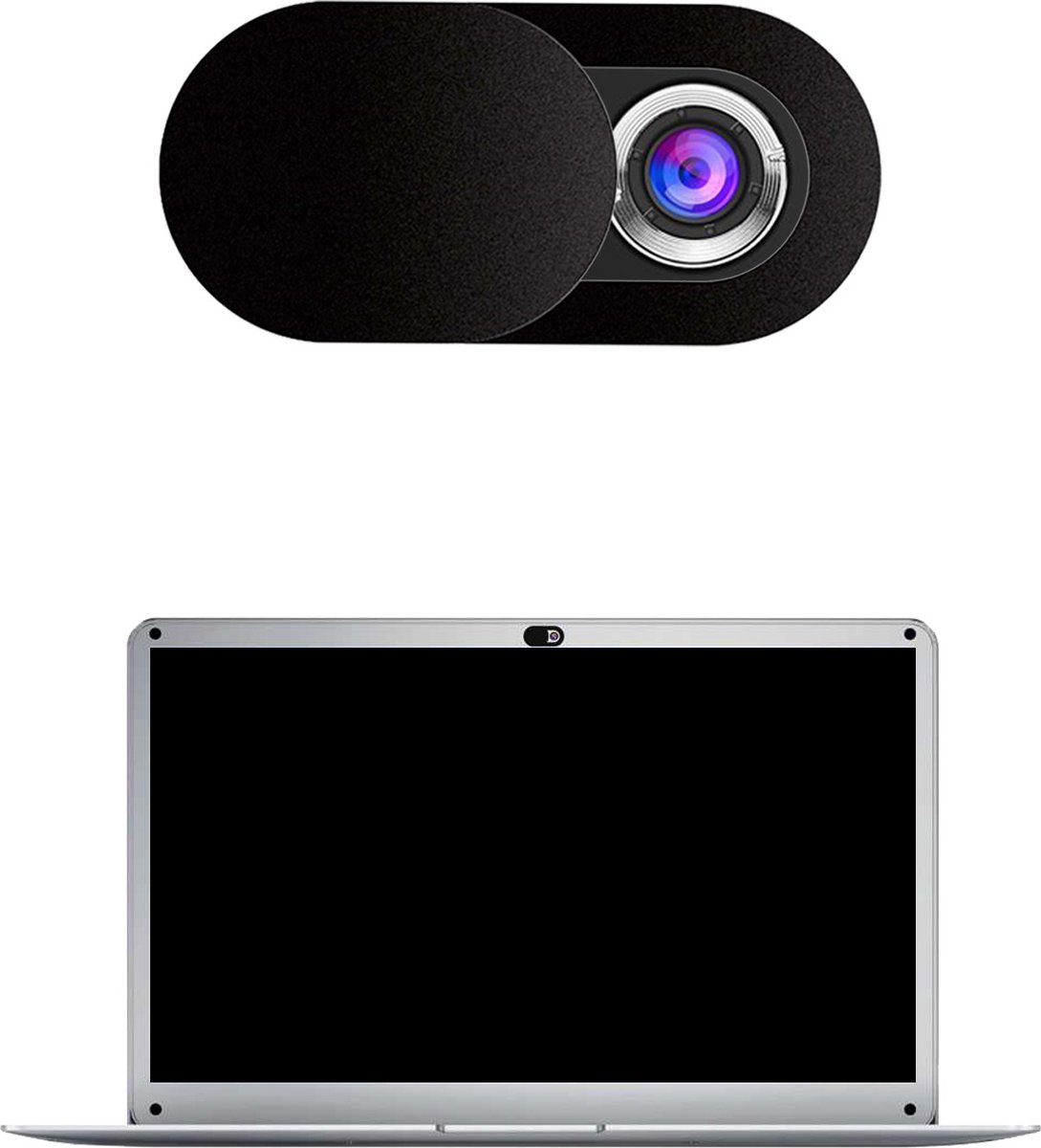 Webcam Cover Privacy Universeel - Laptop Camera Cover Voor Privacy - Smartphone Camera Privacy Beschermer Camera Tablet - Zwart