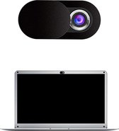 Webcam Cover Privacy Universal - Housse pour ordinateur portable pour la confidentialité - Smartphone Camera Privacy Protector Camera Tablet - Zwart