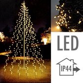 Kerstboom - Led Kerstboom - Kunst Kerstboom - Metalen Kerstboom - Met Timer - Snel En Makkelijk - Flag Tree - Warm Wit - Kerst - Binnen En Buiten - 250CM - 500 LED - Water Bestendi