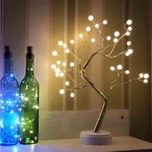 Gouden Parel Bonsai boom met 36 led lampjes, magisch en betoverend mooi