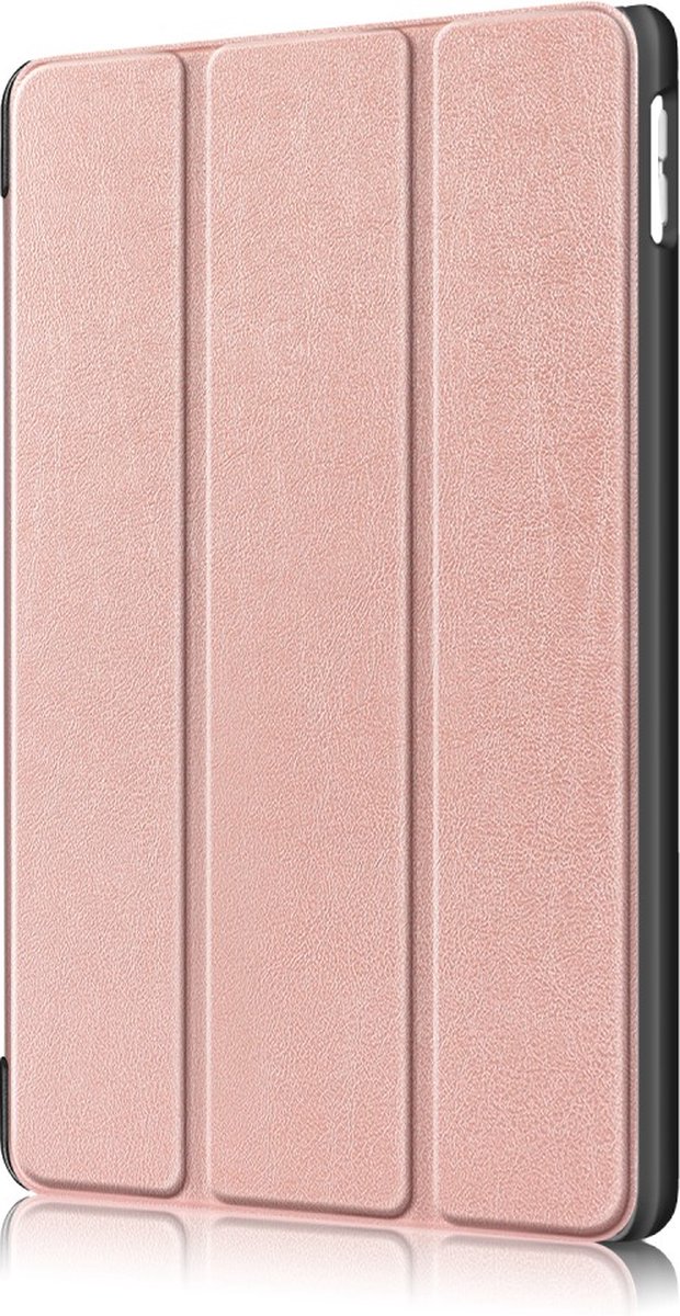 Arara Hoes Geschikt voor iPad 2018/2017 (9.7 inch) tri-fold hoes - bookcase - Rosegoud