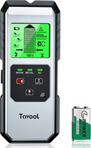 Tavool - Digitale Leidingzoeker -  6 in 1 Elektronische Sensor - Stud Finder - Muur Detector - Beam Finder -  Magnetisch/Niet-magnetisch - LCD Display & Geluid Waarschuwing - Hout, Metaal, Le