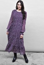 Harper & Yve Jurk Joan Dr Long Fw21p905 500 Purple Dames Maat - L