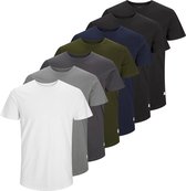 Jack & Jones Noa T-shirt - Mannen - wit - grijs - groen - blauw - zwart