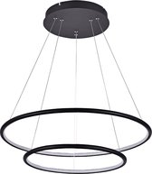 Lampe ronde LED blanche ou noire 53 W 60 cm