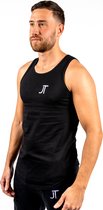 JT Supply – Tanktop Heren – Sportshirt – Performance – Sportshirt korte mouwen – Sportshirt Katoen – Fitness Shirt – Training Shirts – Quickdry – Ademend – Voetbal – Hockey - Zwart