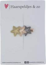 Haarspeldjes stars - kerstcollectie - glitters - ster - sterren - goud - roze - antraciet