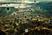 Luchtballonnen boven Cappadocië op Puzzel - Puzzel 252 stukjes | Landschap - Fons Kern