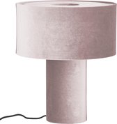 Fluwelen tafellamp Frida in oudroze H36CM