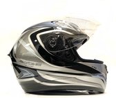 Astone Helm GTB Grafisch Exclusief Zilver Zwart Lijnen ECE Gekwalificeerd GTBGEX-METXL Maat XL