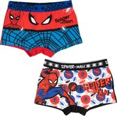 2 Pack Spider-Man Boxershorts - Rood/Blauw - Zwart/Wit - Maat 2/3 Jaar