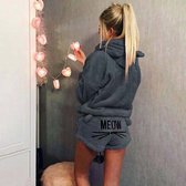 Zeer warme leuke pyjama voor vrouwen 'poesjesmodel' maat S