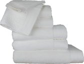 ARTG Towelzz - Complete Deluxe SET - 700 grams - Washandjes - Handdoeken - Gastendoekjes - Badhanddoeken - Strandlakens - Wit - True White - 28 stuks verschillende maten