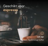 Zwart - Espresso Kopjes  - Espresso Glaasjes - Espresso - Set van 4 - Aardewerk  - Koffie Kopjes - 10cl