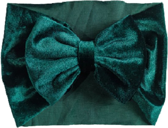 Velvet Haarband Emerald Groen Strik | Fluweel Velours Stof | Baby Peuter  Kind | 0 t/m... | bol.com