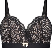 Hunkemöller Dames Lingerie Voorgevormde voedingsbh Rose  - Zwart - maat D80