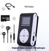 Hewec MP3 speler  display 4GB - Zwart