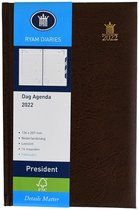 RYAM - BUREAU AGENDA - PRESIDENT - 2022 - DAG PER PAGINA - TABBLADEN - BRUIN - 136X207MM