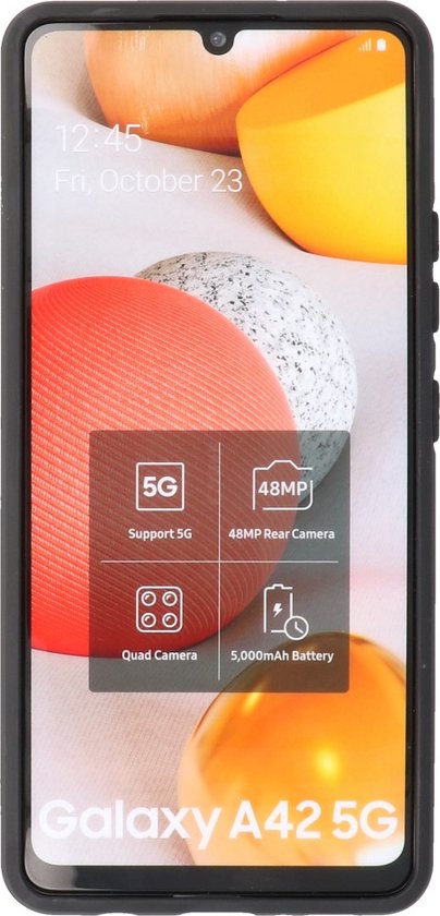 Étui Samsung Galaxy A42 5G - Étui rigide Tough Armor - Étui pour téléphone avec fonction de support - Couverture arrière Bestcases - Rose