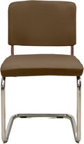 Stoelhoes Bandal® | Stoelhoezen | stoelhoes eetkamerstoel| stoelhoezen eetkamerstoel | hoezen voor stoelen | stoelhoesset | Handgemaakt in NL | 95% katoen | Donkerbruin