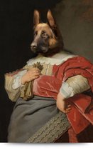 Maison de France - Voor acrylglas Hondenportret herder - heer - plexiglas - 80 x 120 cm