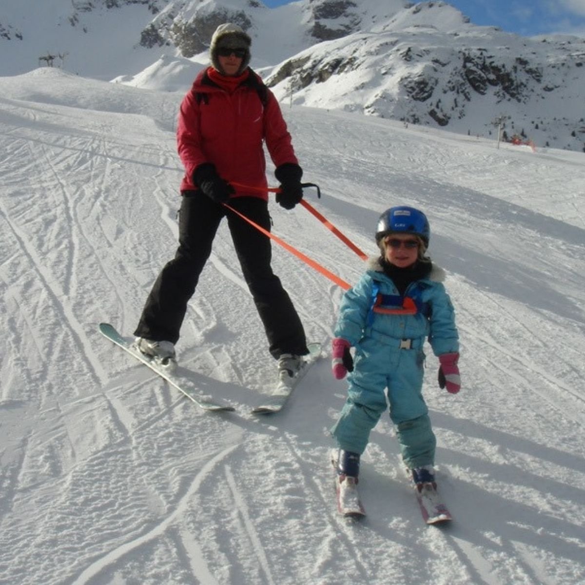 GLODI GOODS® Harnais de ski enfant avec poignée et cordon avec sac de  rangement –