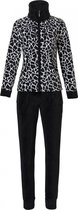 Rebelle dames Huispak - Rits - Giraffe print - Fleece  - 38  - Zwart