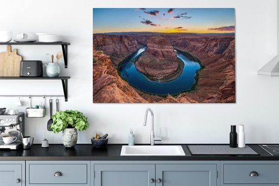 Horseshoe Bend America Canvas 120x80 cm - Tirage photo sur toile (Décoration murale salon / chambre)