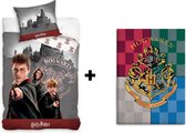 Harry Potter dekbedovertrek 100% katoen + fleecedeken PROMOpack