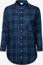 EVIVA - LANGE GERUITE BLOUSE MET BORSTZAK - NAVY