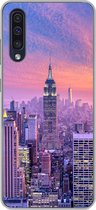 Geschikt voor Samsung Galaxy A50 hoesje - New York - Kleuren - Skyline - Siliconen Telefoonhoesje