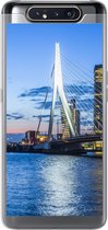 Geschikt voor Samsung Galaxy A80 hoesje - Rotterdam - Water - Skyline - Siliconen Telefoonhoesje