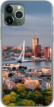 Geschikt voor iPhone 11 Pro hoesje - Rotterdam - Skyline - Boom - Siliconen Telefoonhoesje