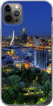 Geschikt voor iPhone 13 Pro Max hoesje - Rotterdam - Nederland - Skyline - Siliconen Telefoonhoesje