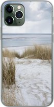 Geschikt voor iPhone 11 Pro hoesje - Noordzee - Duinen - Water - Siliconen Telefoonhoesje