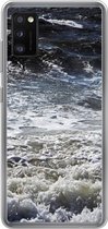 Geschikt voor Samsung Galaxy A41 hoesje - Noordzee - Water - Golven - Siliconen Telefoonhoesje