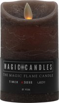 Magic Flame Stompkaars Led 7,5 X 12,5 Cm Wax Taupe