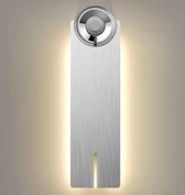 BOTC Draadloze ledlamp –2W- Wit licht – Draadloze wandlamp – Draadloze ledspot – 4 AAA batterijen – met Magneet