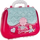kruzzel Draagbare Make-up koffer - Speelgoedmake-up - Blauw/roze - Inclusief accessoires