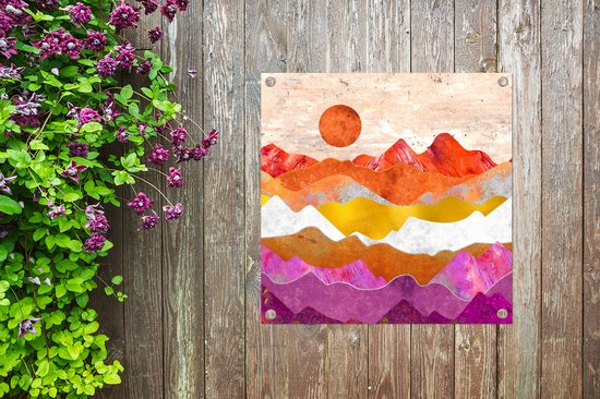 Torchon de jardin Lesbian - Or - Marbre - 100x100 cm