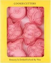koekjes uitstekers Pokemon - 6 stuks - koekjesvorm - uitsteekvorm - cookie cutter - Pokemon koekjes