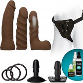 Dual Density Starter Set - Chocolate - Strap On Dildos