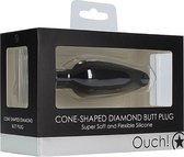 Cone-Shaped Diamond Butt Plug - Black - Butt Plugs & Anal Dildos