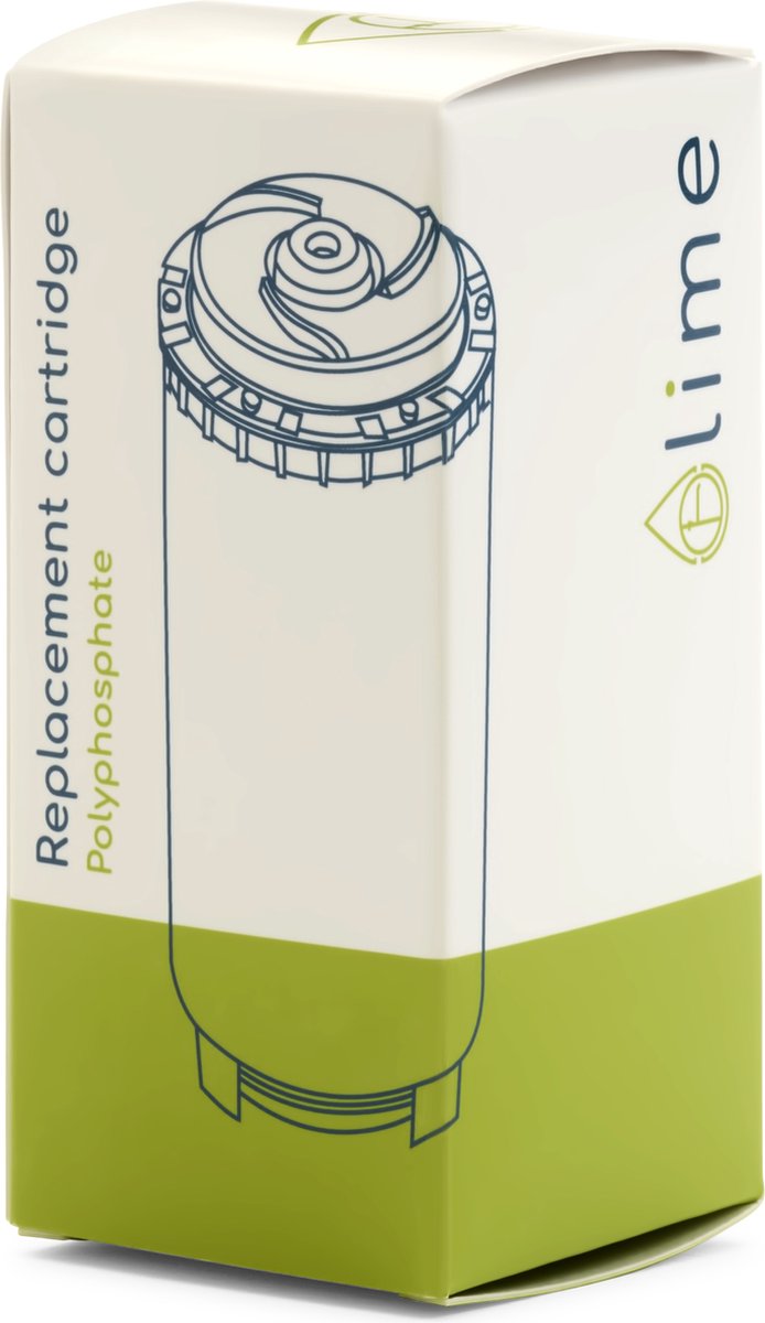 LIME - Limescale cartridge / patroon - polyfosfaat - Life Solutions