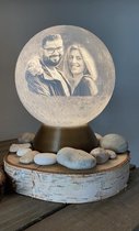 Moonlight avec photo 3d - lampe lune - lampe photo - cadeau de deuil - personnalisé - lampe 3d - cadeau - souvenir - personnalisé - fête des mères - Vaderdag