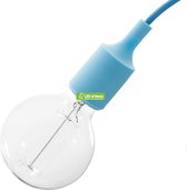 LEDatHOME - Siliconen E27 lamphouder kit - Lichtblauw