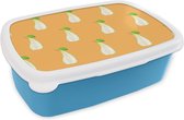 Lunch box Blauw - Lunch box - Boîte à pain - Poire - Couleurs - Motifs - 18x12x6 cm - Enfants - Garçon