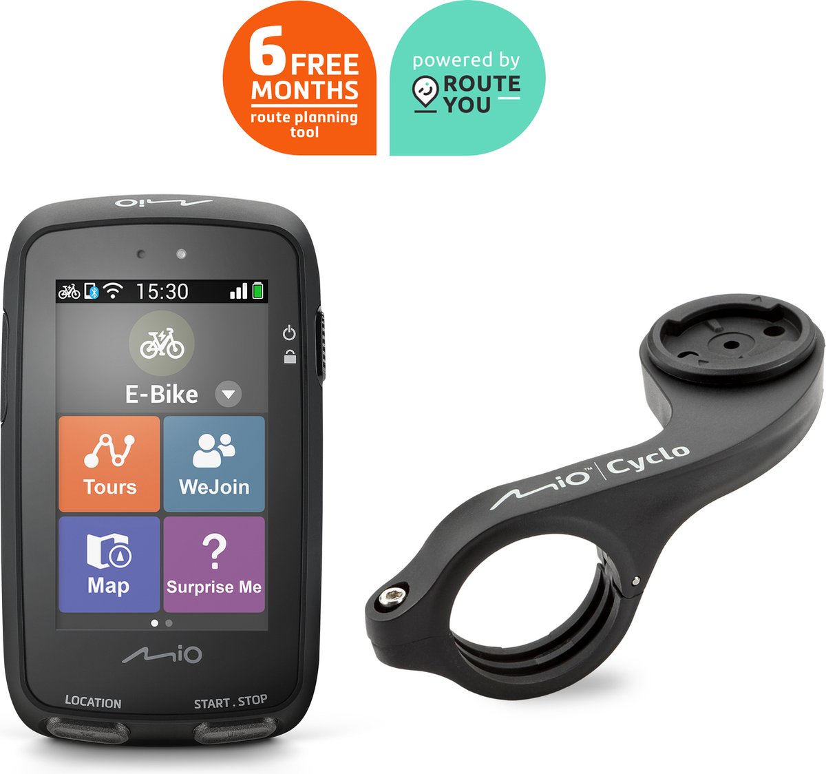 Mio Discover Pal Full - GPS fietsnavigatie Bundel |