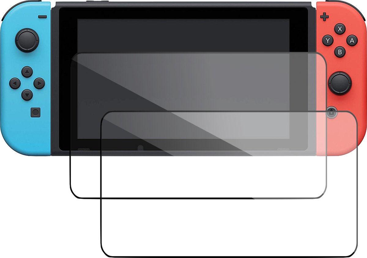 Screenprotector geschikt voor Nintendo Switch - Accessoires Glas Screen Protector - 2 Stuks